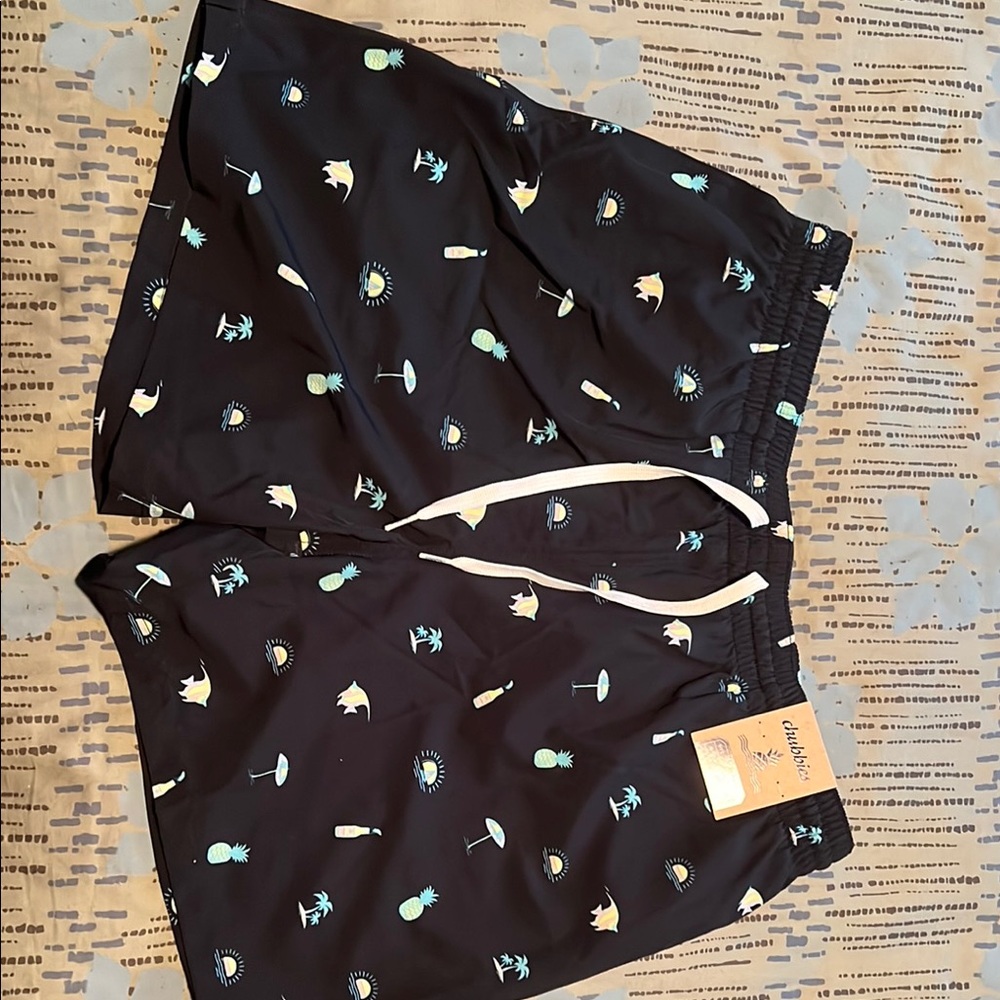Chubbies Black Icon Swim Trunks